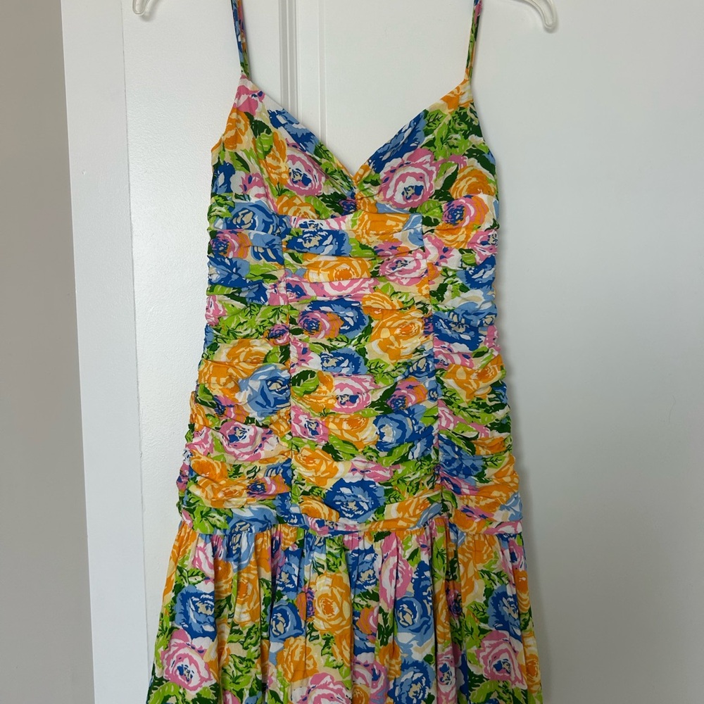 Zara Multicolor Floral Mini Dress